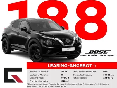 Nissan Nissan Juke TEKNA 114PS Winter/Bose/360°/Carplay im Leasing von LeasingMarkt.de