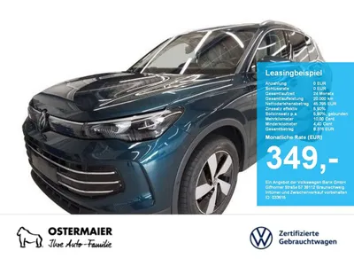 VW Volkswagen Tiguan ELEGANCE 2.0TDI 193PS NP.69T AHK.STDHZG.A im Auto Abo von Null-Leasing