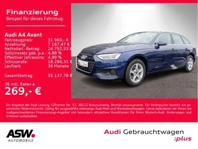 Audi Audi A4 Avant 35TDI Stronic Navi LED StandHz PDC SHZ // SOFORT VERFÜGBAR!! im Auto Abo von LeasingMarkt.de