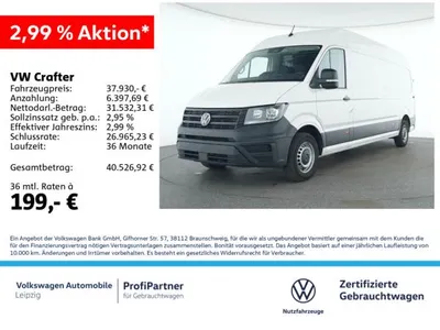 VW Volkswagen Crafter 35 2.0 TDI LR HD *vorb.AHK*Einparkhilfe im Leasing von LeasingMarkt.de