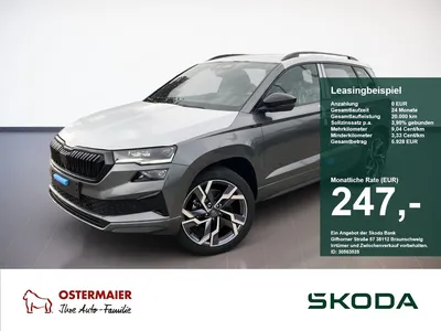 Skoda Skoda Karoq Sportline 2.0TSI 4x4 MATRIX.NAV.KAM.eHECK. im Leasing von Null-Leasing