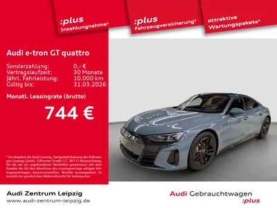 Audi Audi e-tron GT qu. *Laserlicht*Pano*HuD*22kW*Air* im Auto Abo von Null-Leasing