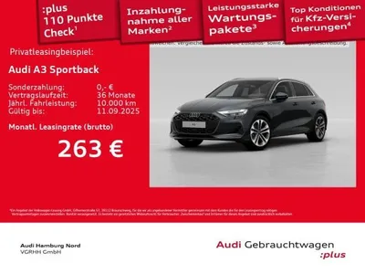 Audi Audi A3 Sportback 30 TFSI S tronic Nav Kamera ACC HUD im Auto Abo von LeasingMarkt.de