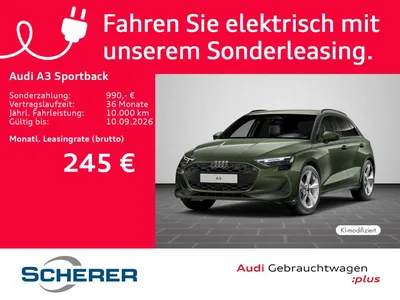 Audi Audi A3 Sportback TFSI e S tronic AHK RFK SHZ Standkl im Leasing von Null-Leasing