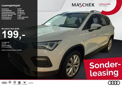 Seat Seat Ateca Style Sonderleasing 1.5 TSI DSG Navi Sitzh im Leasing von Null-Leasing