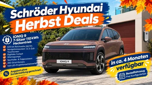Hyundai Hyundai IONIQ 9 110 kWh Heckantrieb im Leasing von Null-Leasing