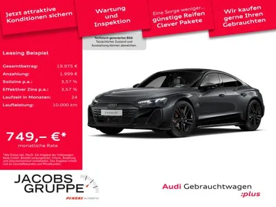 Audi Audi e-tron GT S qu. Black/Facelift/S-Sitze/Pano/Laser/HuD/ACC/360° im Leasing von LeasingMarkt.de
