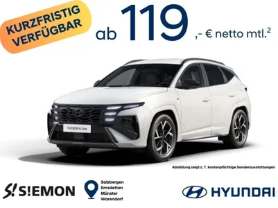 Hyundai Hyundai Hyundai Tucson N-Line 1.6 T-GDI 110 kW MY26 7-Gang-DCT im Auto Abo von 9Drive