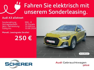 Audi Audi A3 allstreet TFSI e S line KAMERA AHK SONOS im Leasing von Null-Leasing