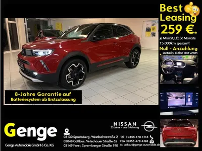 Opel Opel Mokka-e Ultimate, LED-Matrix, Technologie & Wint im Leasing von Null-Leasing