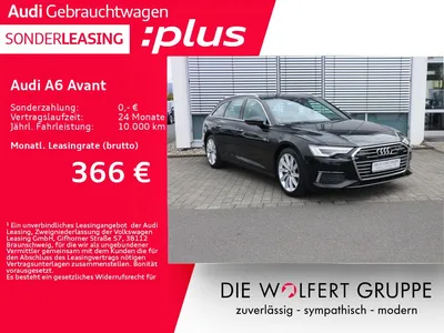 Audi Audi A6 Avant design 40 TDI quattro S tronic PANO*ACC im Leasing von Null-Leasing