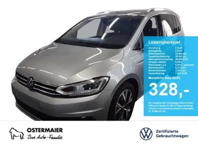 VW Volkswagen Touran HIGHLINE 2.0TDI DSG NP.60t.ACC.5JG.AHK.KAMERA.NAVI+VC.LED.LKHZG.SHZ im Auto Abo von LeasingMarkt.de