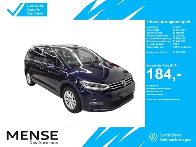 VW Volkswagen Touran 2.0 TDI DSG Highline CarPlay|AHK|Pano|SD im Leasing von Null-Leasing