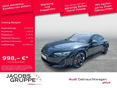Audi Audi RS e-tron GT All Black/Carbon/189UPE/S-Sitze/Las im Leasing von Null-Leasing