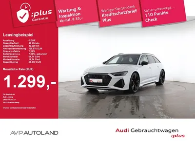 Audi Audi RS6 Avant TFSI quattro performance AHK | PANO im Auto Abo von Null-Leasing