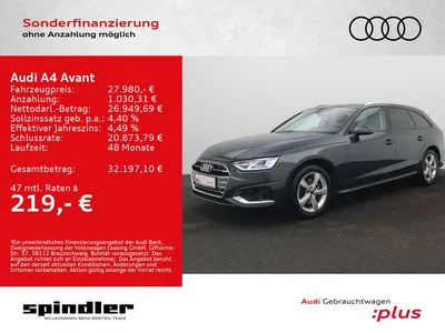 Audi Audi A4 Avant advanced 35 TDI S-tronic / Standh, Navi im Leasing von Null-Leasing