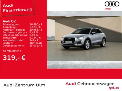 Audi AUDI Q2 advanced 30 TFSI AHK NAV+ E-KLAPPE im Auto Abo von Null-Leasing