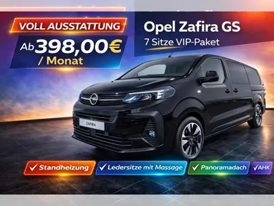 Opel Opel Zafira GS 2.2D 180PS 7-Sitze VIP|Stdhzg|Pano|AHK Sofort! im Leasing von LeasingMarkt.de