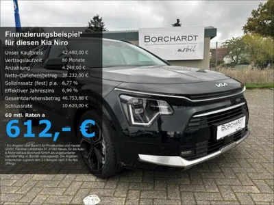 Kia Kia Niro *Plug-in-Hybrid*Spirit*Glasdach*Techno*Relax*ACC*Schwarz* im Auto Abo von LeasingMarkt.de