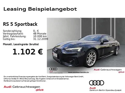 Audi Audi RS 5 Sportback tiptr. *NAV+*B&O*ACC*R-CAM* im Auto Abo von Null-Leasing