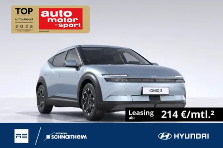 Hyundai Hyundai IONIQ 3 Trend 42 kWh 147PS Tech-P, NAV-P, EV-K-P im Leasing von Null-Leasing