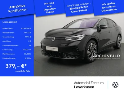 VW Volkswagen ID.5 GTX PANO MATRIX LEDER ACC KAM 360° NAVI SHZ im Auto Abo von Null-Leasing