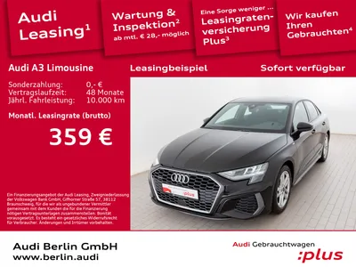 Audi AUDI A3 Limousine S line 40 TFSI qu.S tr. NAVI LED im Auto Abo von Null-Leasing