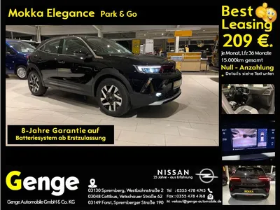 Opel Opel Mokka-e Elegance, Park & Go, Winter-Pak, LED-Sch im Leasing von Null-Leasing