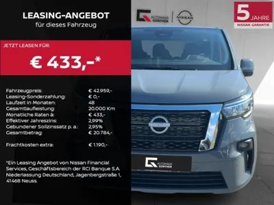 Nissan Nissan Primastar TEKNA Kombi9 dCi170 Automatik/Winter/Navi/Design im Auto Abo von LeasingMarkt.de