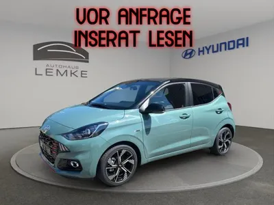 Hyundai Hyundai i10 1.0 T-GDI N LINE + NAVI + DACHLACKIERUNG - SITZHZG.-PDC UVM im Auto Abo von LeasingMarkt.de