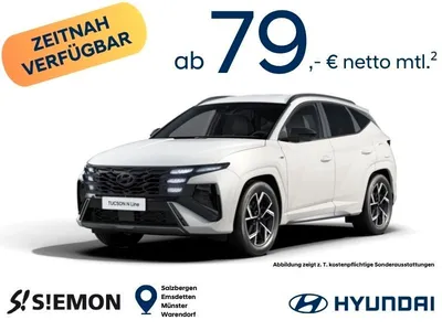 Hyundai Hyundai TUCSON N-Line 1.6 T-GDI 150 PS zeitnah verfügbar im Leasing von Null-Leasing