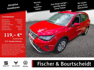 Seat Seat Arona 1.0 TSI Style Edition KLIMA PDC FACEL. LED im Leasing von Null-Leasing