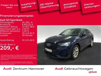 Audi Audi Q3 Sportback S line 35 TFSI Kamera AHK Memory LED Navi im Auto Abo von LeasingMarkt.de