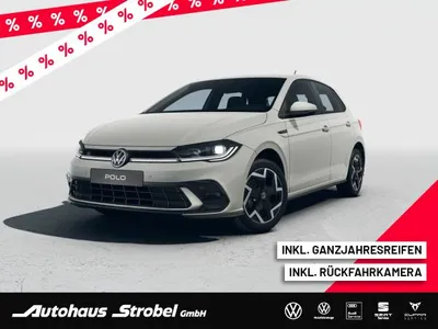VW Volkswagen Polo 🚗 🚀R-Line 1.0TSI 95PS DSG Automatik*Allwetter*Rückfahrkamera* im Auto Abo von LeasingMarkt.de