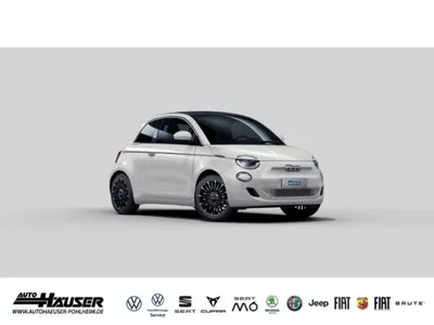 Fiat Fiat 500e Cabrio LA PRIMA MY25 42 kWh DEZ.25 NAVI KAMERA ACC LED im Auto Abo von LeasingTime