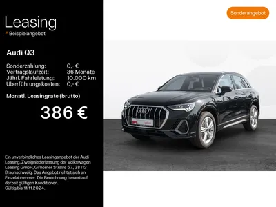 Audi AUDI Q3 45 TFSIe S line SONOS*Navi*RFK*SONOS*Virtual im Auto Abo von Null-Leasing