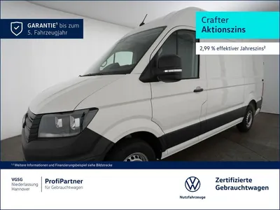 VW Volkswagen Crafter Kasten Mittel Navi Rear View PDC DAB+ im Leasing von Null-Leasing