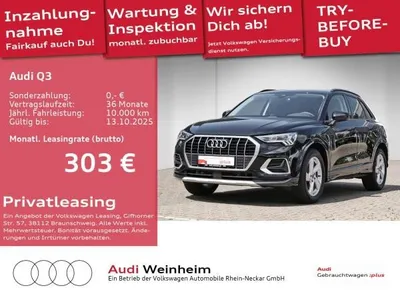 Audi Audi Q3 35 TFSI advanced Gar.2029 LED Navi S-tronic PDC-Plus uvm im Auto Abo von LeasingMarkt.de