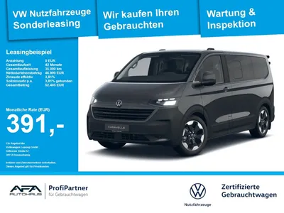 VW Volkswagen T7 e-Caravelle PanAmericana LED*AHK*Navi*RFK im Leasing von Null-Leasing