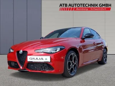 Alfa Romeo Alfa Romeo Giulia SPEZIALLEASING! Sonderlack Rosso Etna, Harman/Kardon, Panodach, VOLL! im Auto Abo von LeasingTime