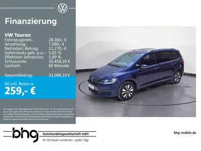 VW Volkswagen Touran Comfortline 1,5 TSI 6-Gang *CARPLAY*KAMER im Leasing von Null-Leasing