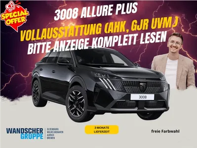 Peugeot Peugeot 3008 145 MildHybrid Allure Plus inkl. GJR, AHK & Vollausstattung Bestellfahrzeug -GEWERBEDEAL im Leasing von 9drive