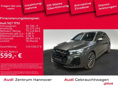 Audi Audi SQ7 TFSI Head-Up Laser Pano B&O Memory im Auto Abo von Null-Leasing
