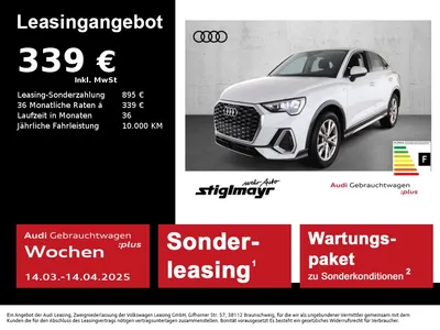 Audi AUDI Q3 Sportback S line 35 TDI ACC+KAMERA+NAVI+VC im Auto Abo von Null-Leasing