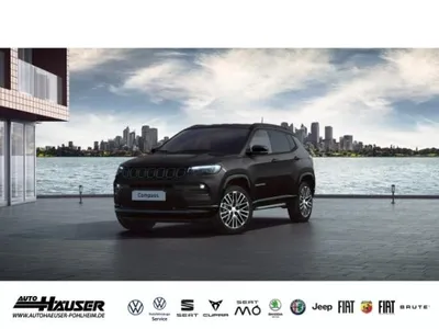 Jeep Jeep Compass e-Hybrid SUMMIT 1.5 MHEV DCT MY25 SOFORT PREMIUM SICHERHEIT EL. HECKKL. NAV KAMERA im Auto Abo von LeasingMarkt.de