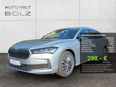 Skoda Skoda Superb Combi 2.0 TDI L&K HUD MATRIX-LED AHK PANO im Leasing von Null-Leasing