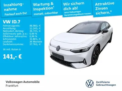 VW Volkswagen ID.7 GTX 4-Motion Navi IQ.Light DAB+ FrontAssist im Auto Abo von LeasingMarkt.de