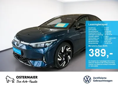 VW Volkswagen ID.7 GTX 340PS 4M NP.80T ACC.5J-G.WÄRMEPUMPE.AHK im Auto Abo von Null-Leasing