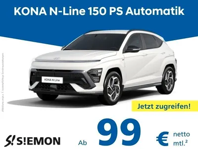 Hyundai Hyundai KONA N Line 150 PS Automatik Gewerbeaktion im Leasing von Null-Leasing