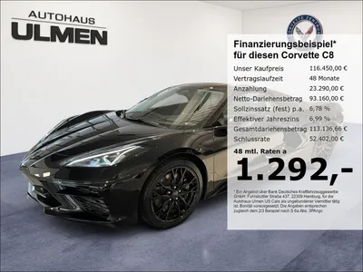 Chevrolet Corvette C8 Stingray Cabriolet 3LT Frontlift Vollausstatt im Auto Abo von Null-Leasing
